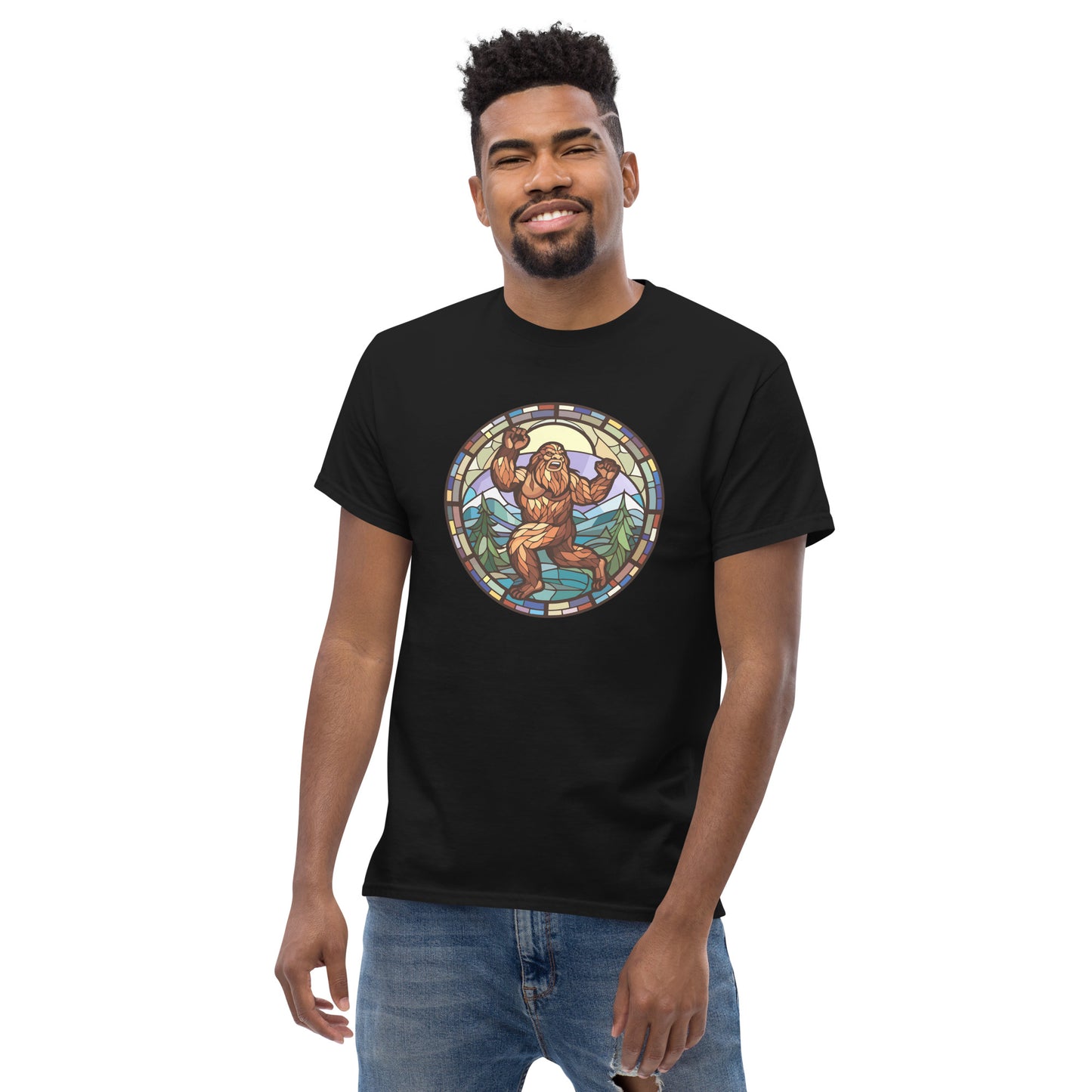 Stained Glass Sasquatch Men's classic tee