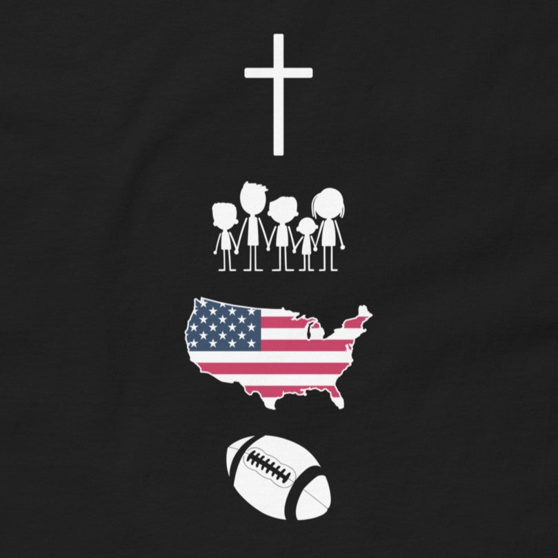 Faith Family Freedom Football Men's classic tee