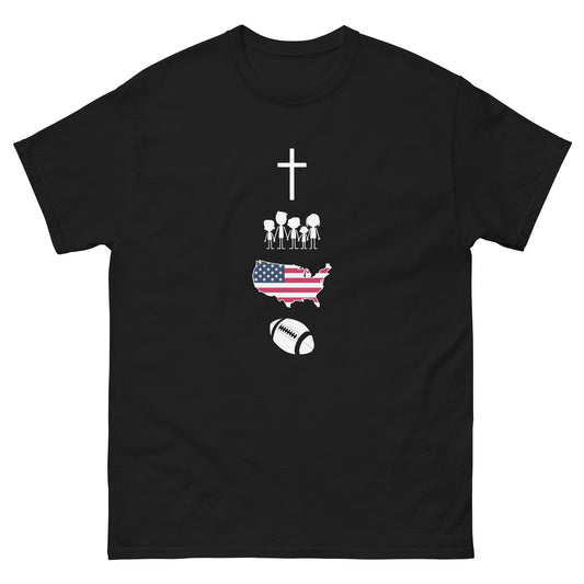 Faith Family Freedom Football Men's classic tee