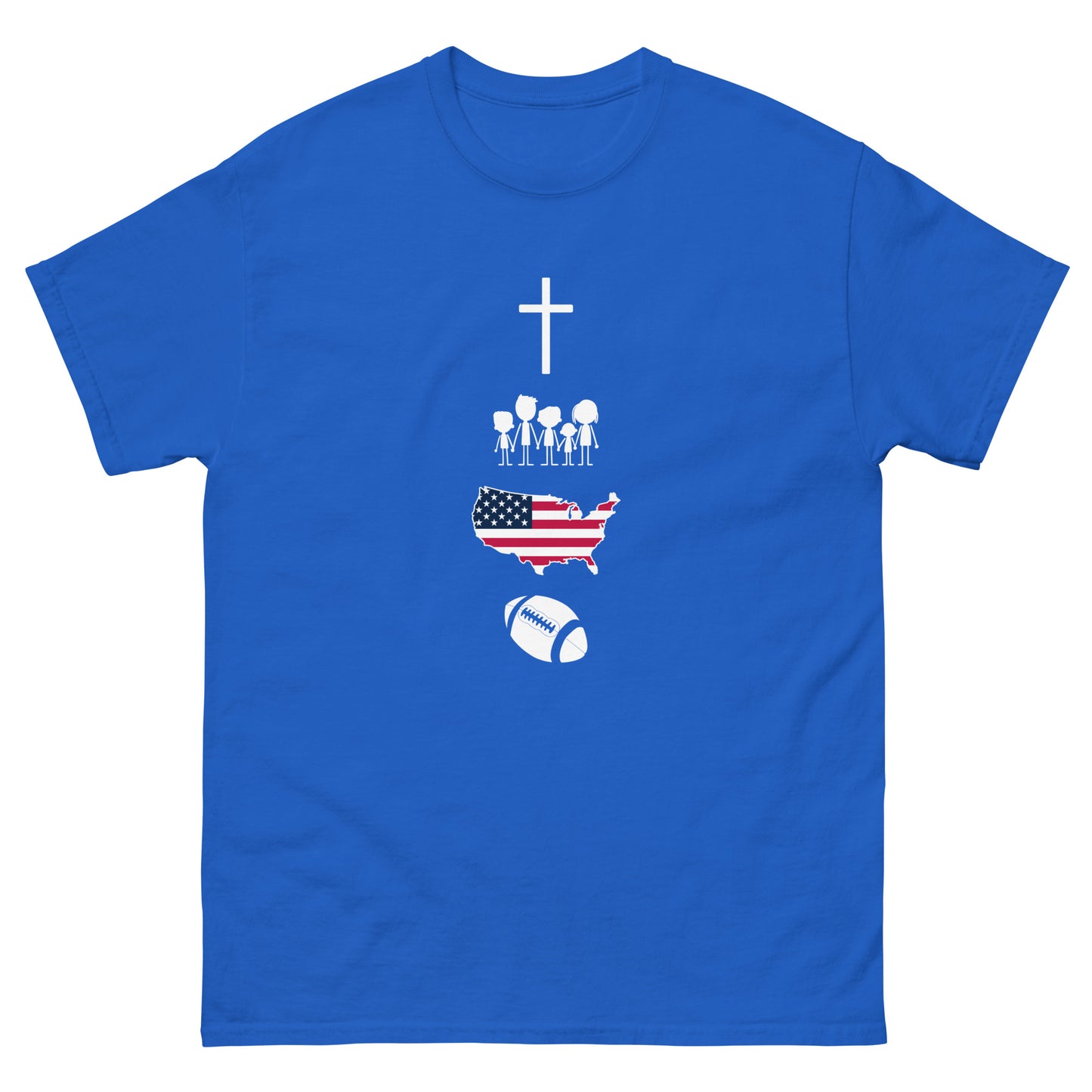 Faith Family Freedom Football Men's classic tee