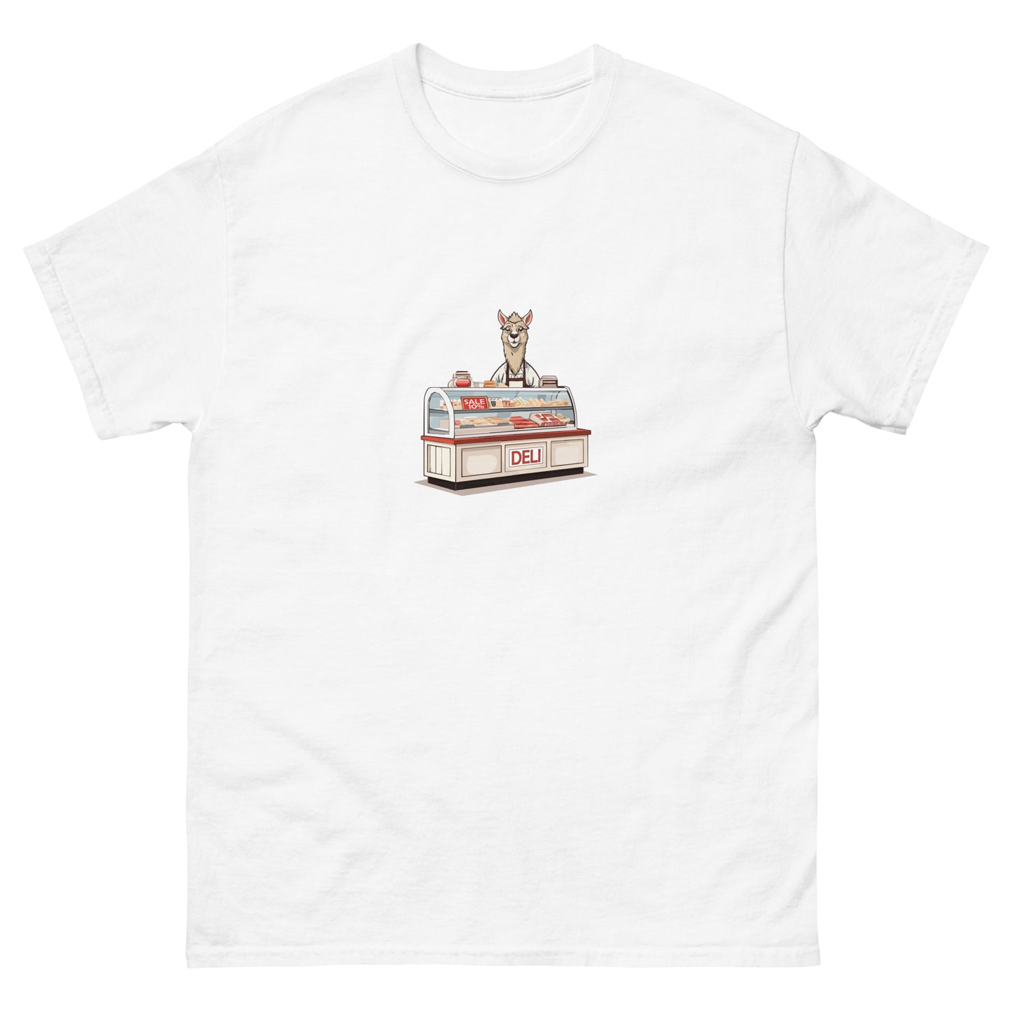 Llama At The Deli Men's classic tee