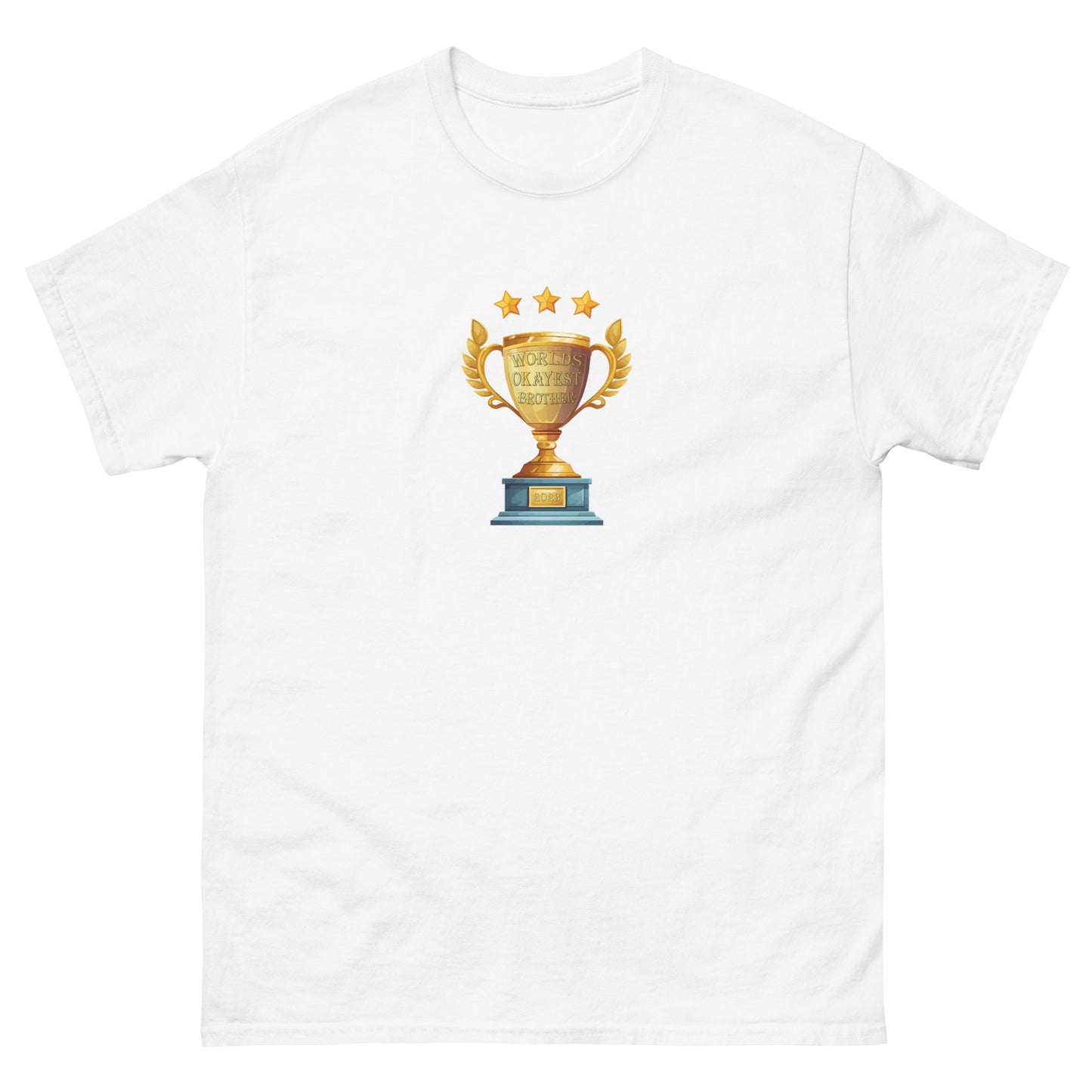 Worlds Okayest Brother 2023 Men's classic tee