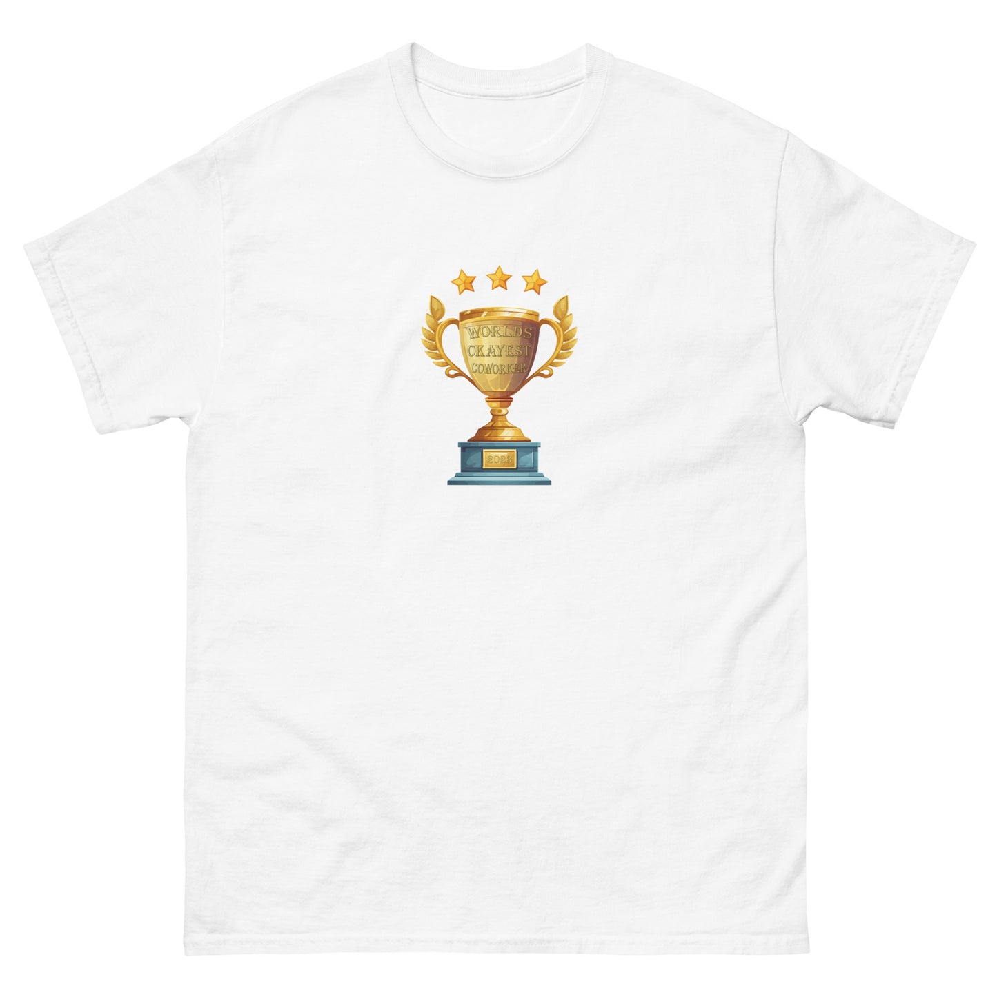 Worlds Okayest Coworker 2023 Men's classic tee