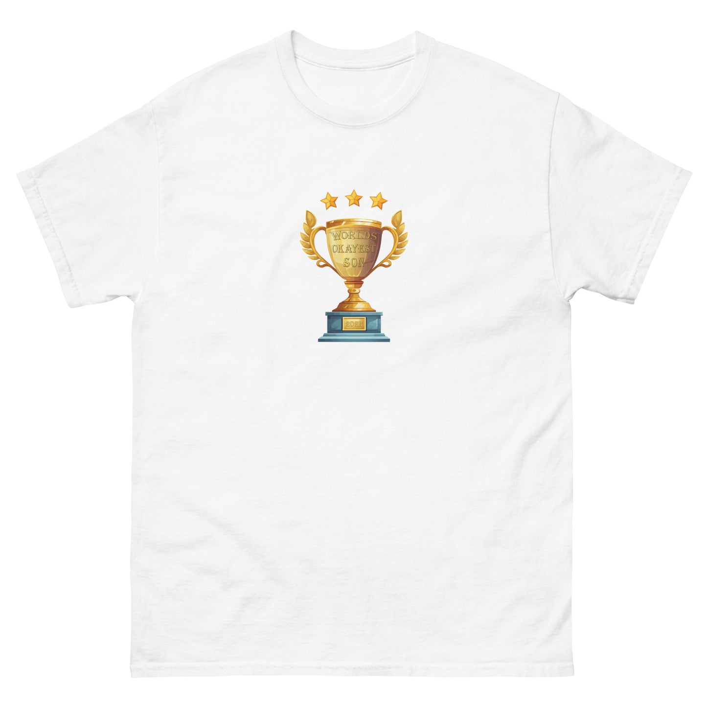 Worlds Okayest Son 2023 Men's classic tee