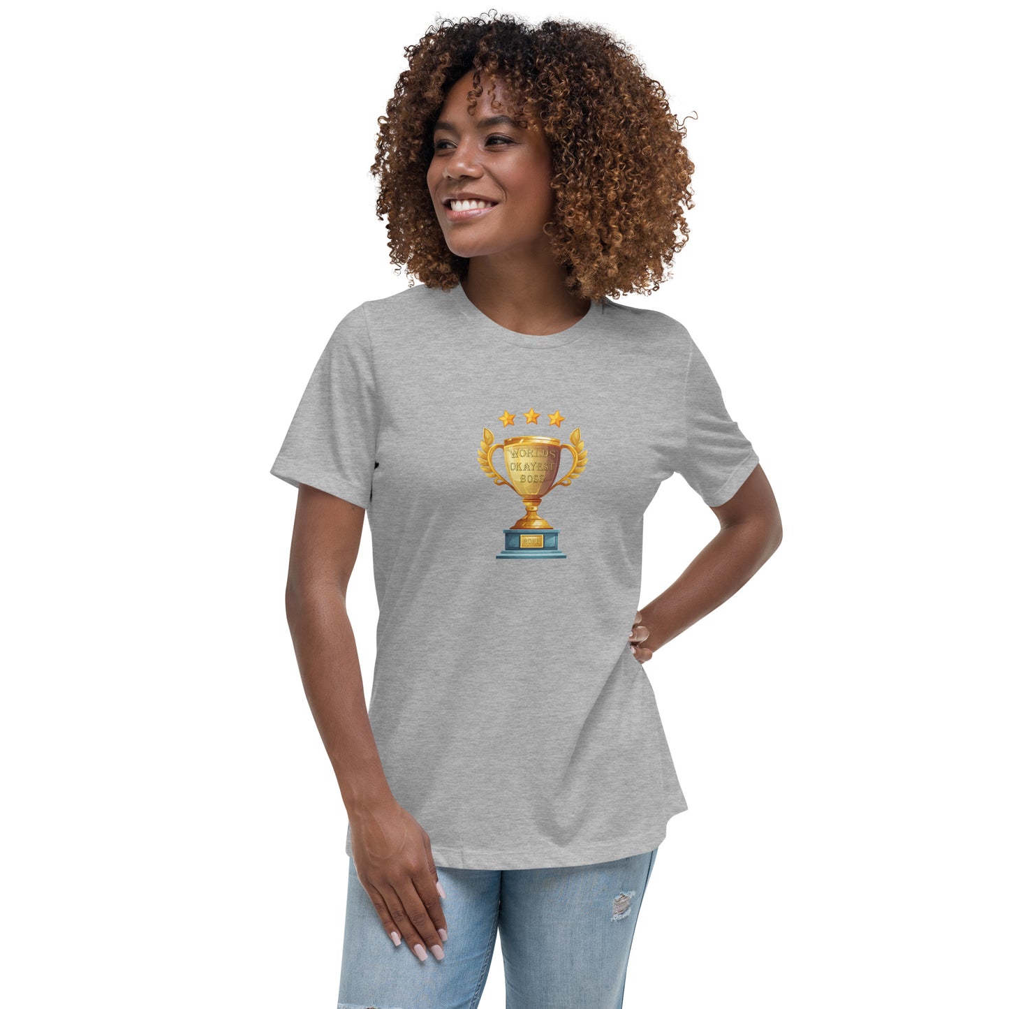 Worlds Okayest Boss 2023 Women's Relaxed T-Shirt