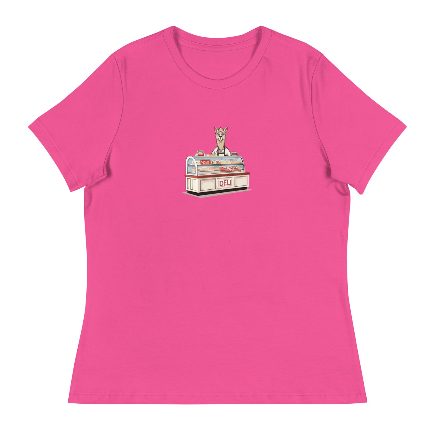 Llama At The Deli Women's Relaxed T-Shirt