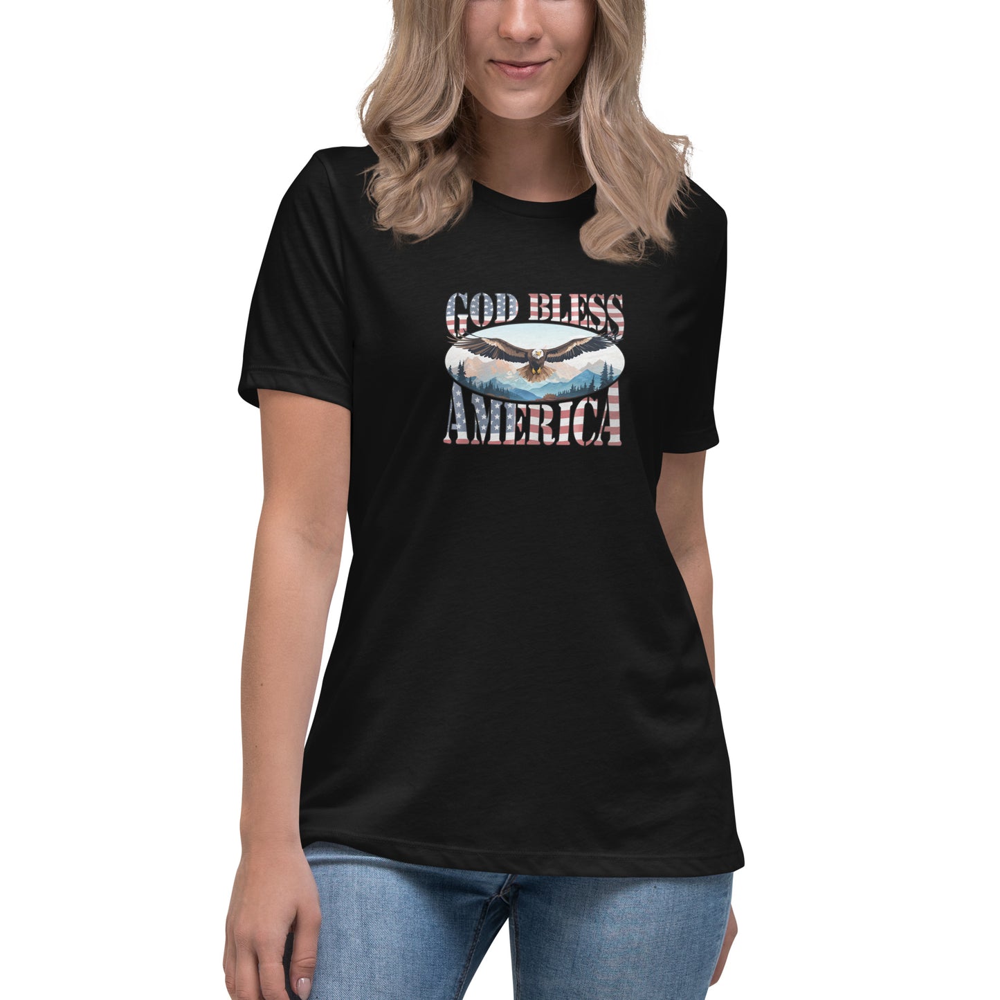 God Bless America Women's Relaxed T-Shirt