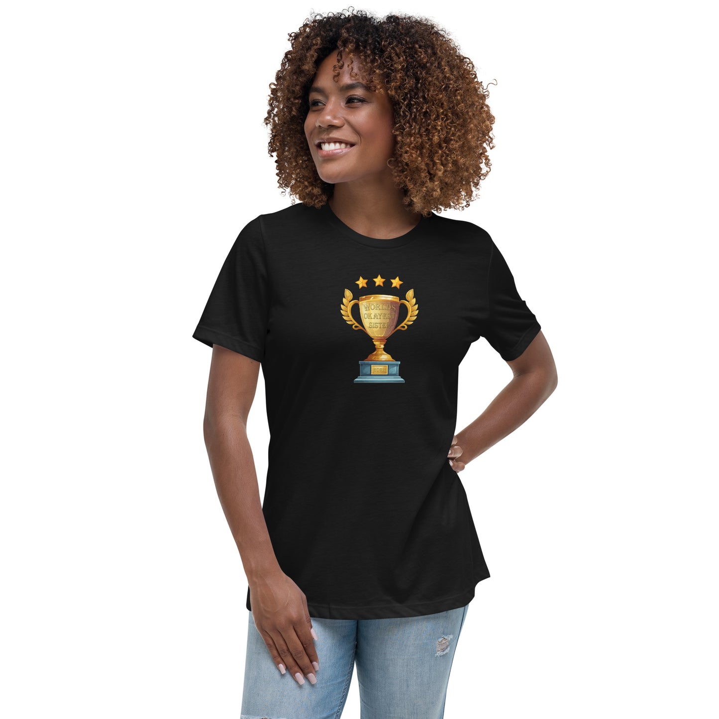 Worlds Okayest Sister 2023 Women's Relaxed T-Shirt