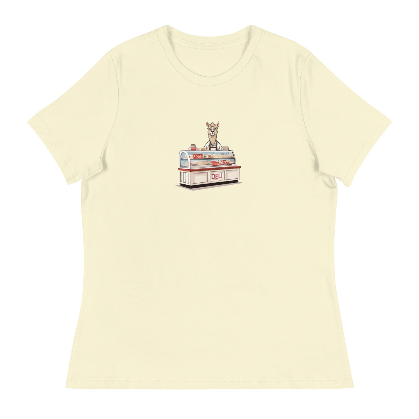 Llama At The Deli Women's Relaxed T-Shirt