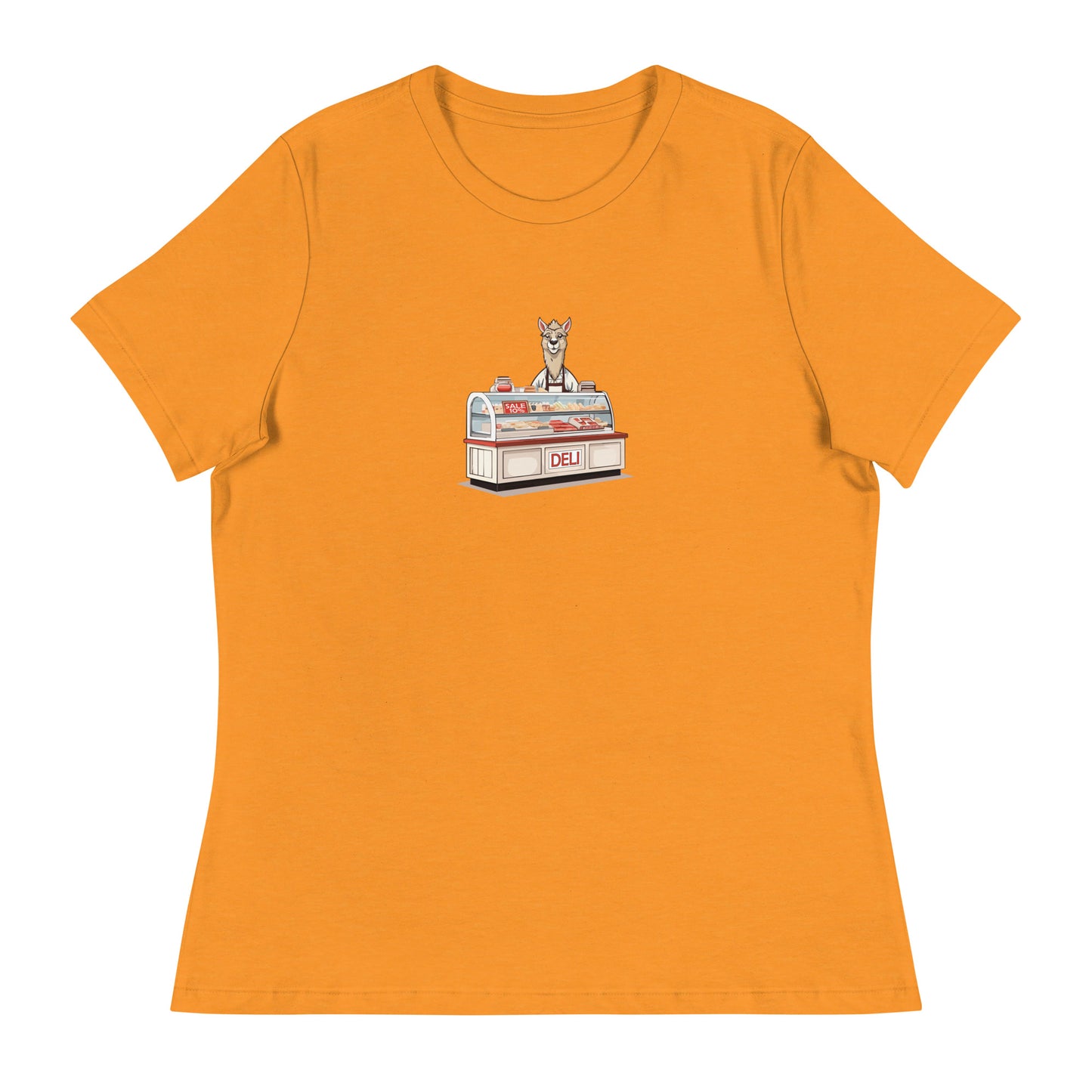 Llama At The Deli Women's Relaxed T-Shirt