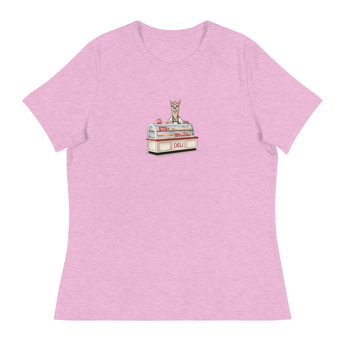 Llama At The Deli Women's Relaxed T-Shirt