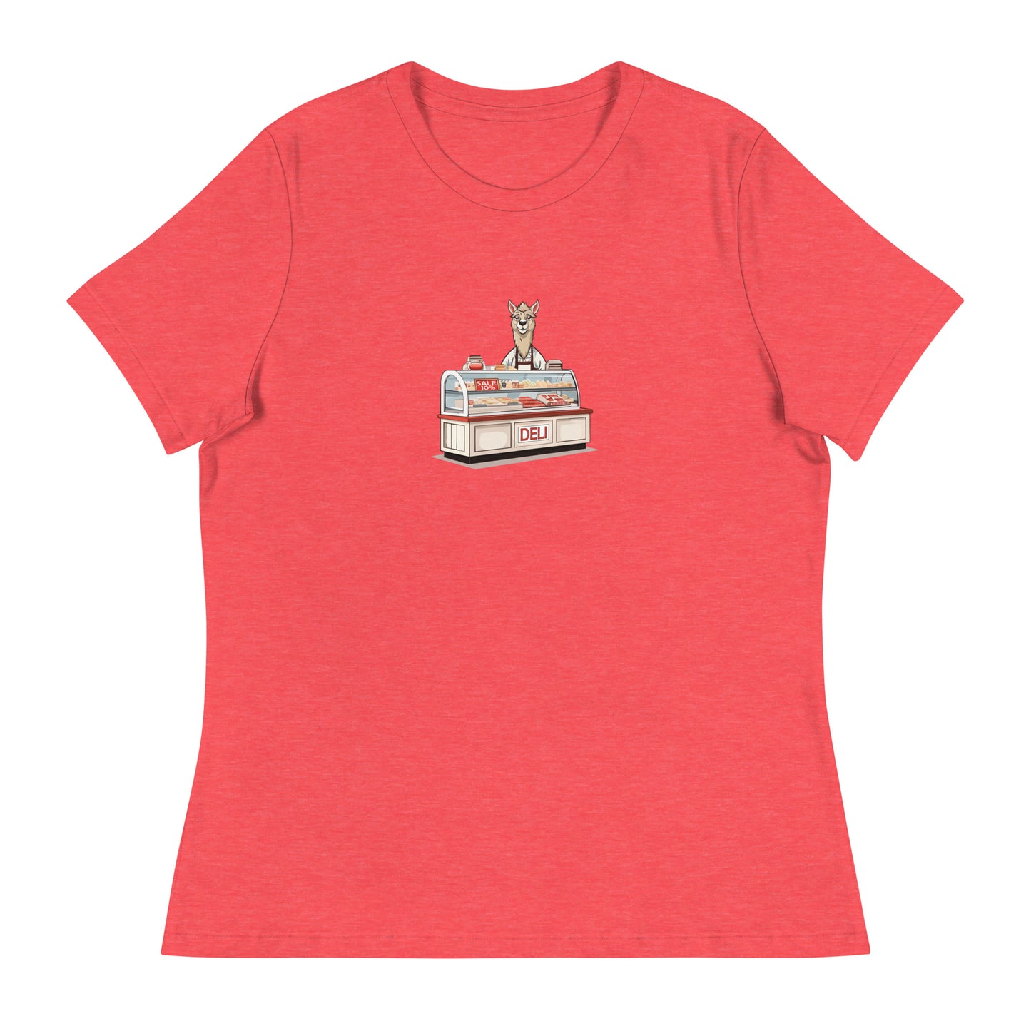 Llama At The Deli Women's Relaxed T-Shirt