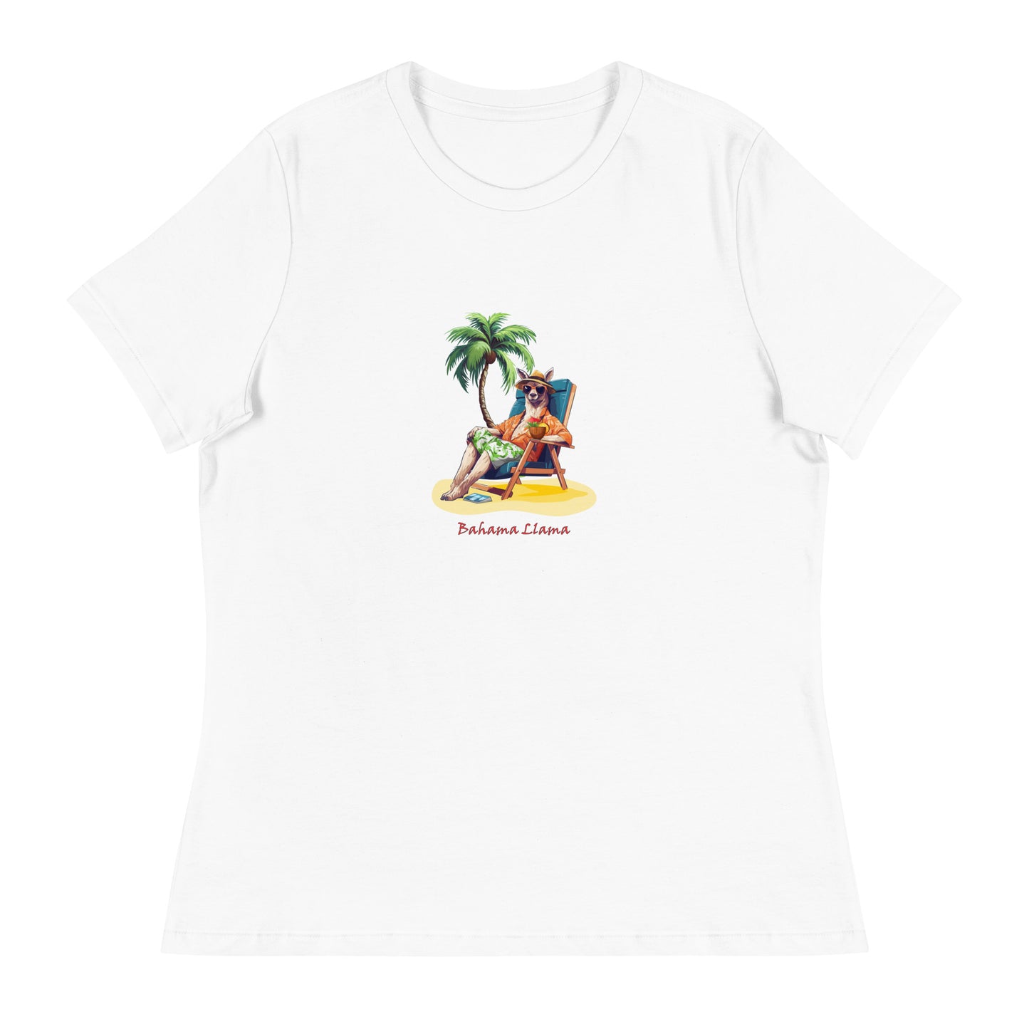 Bahama Llama Women's Relaxed T-Shirt