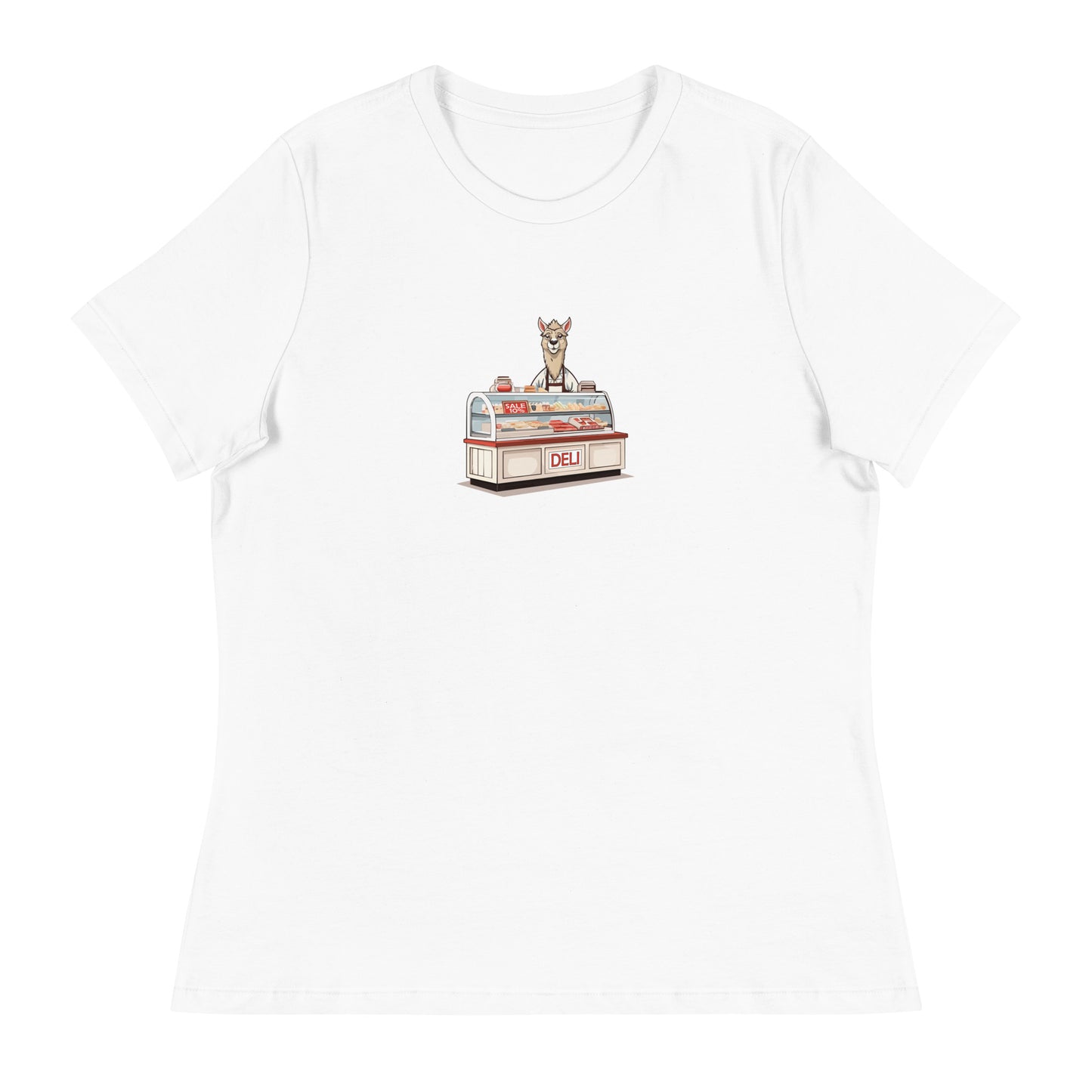 Llama At The Deli Women's Relaxed T-Shirt